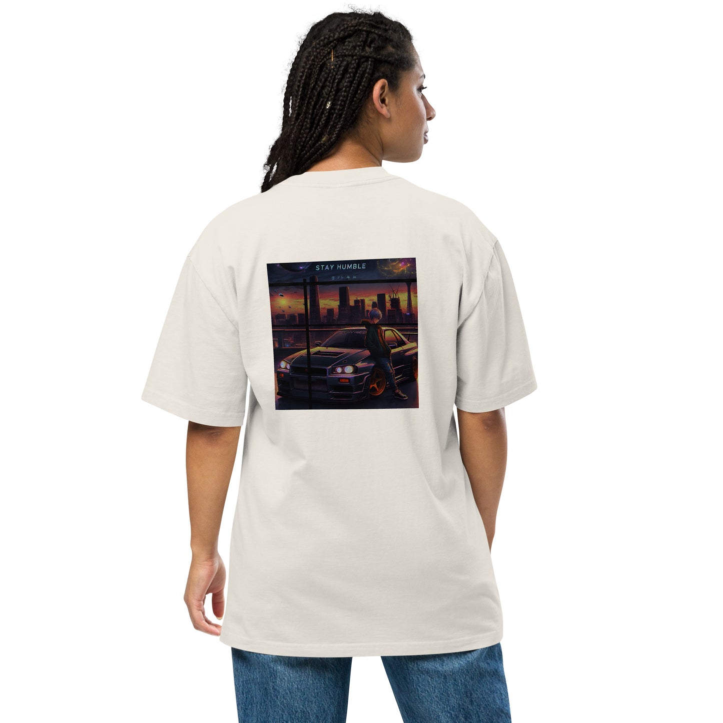 Oversized Split Universe Tee